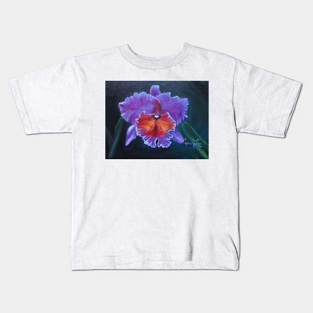 Lilac Orchid Kids T-Shirt by jennyleeandjim